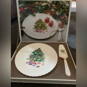 Mikasa bone china Christmas serving plate